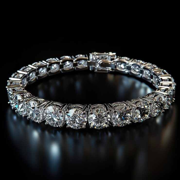Riviere Diamond Tennis Bracelet